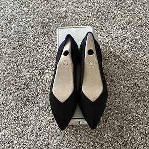 Rothy’s black point shoes